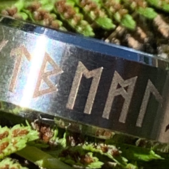 ☀️NEW ITEM!🌹NWT Rune/Futhark alphabet symbol ring - Picture 6 of 16